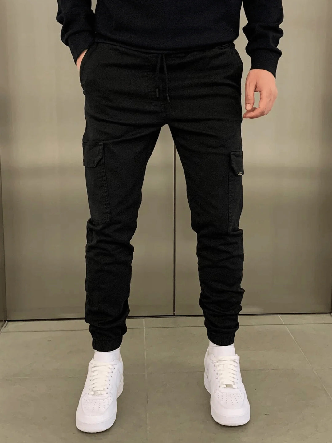 Pantalones cargo elásticos