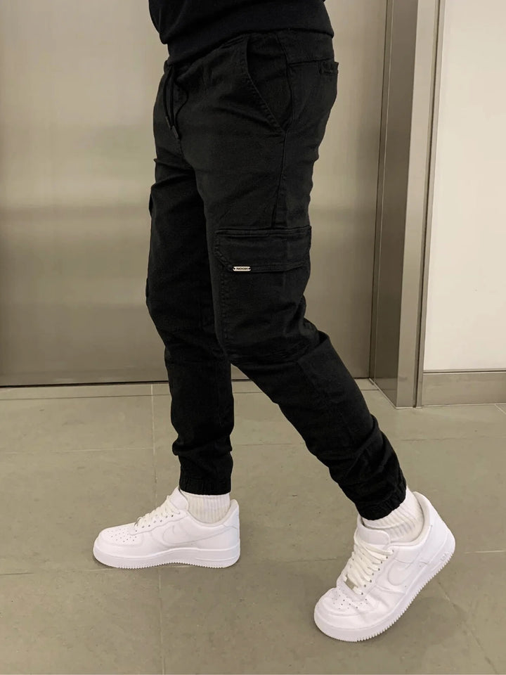 Pantalones cargo elásticos