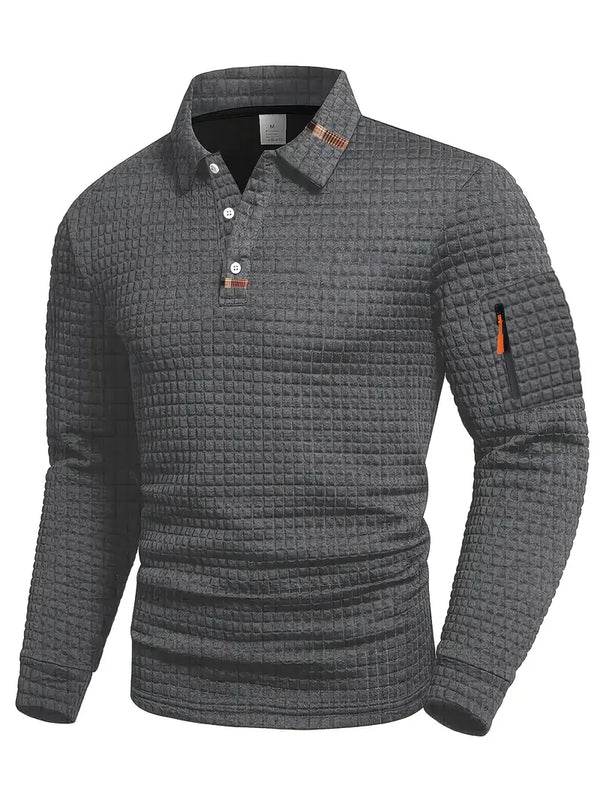 Juan - Polo elegante con bolsillo funcional en la manga para hombre