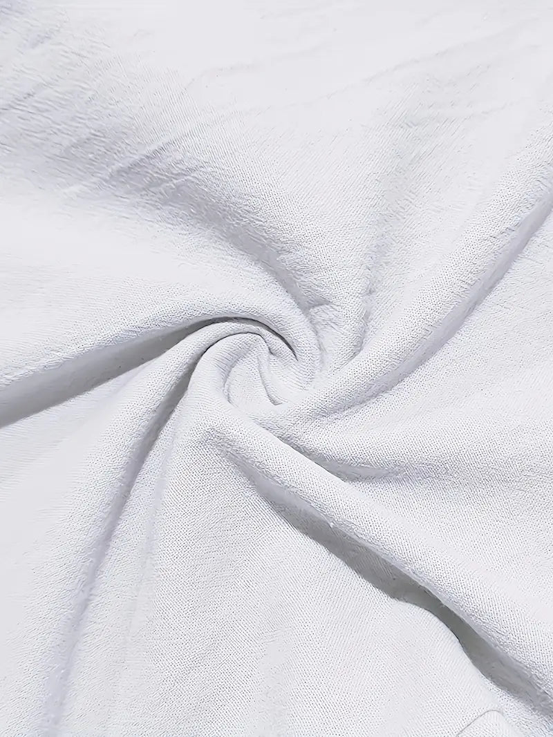 Pantalones Anchos De Lino Con Cordón