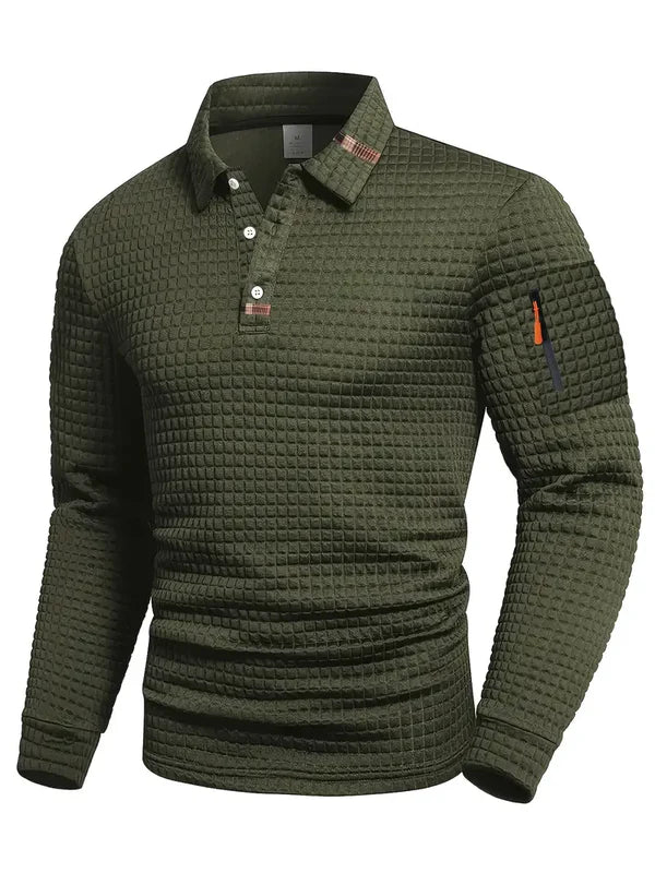 Juan - Polo elegante con bolsillo funcional en la manga para hombre
