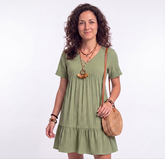 Lucía - Vestido elegante que disimula el vientre