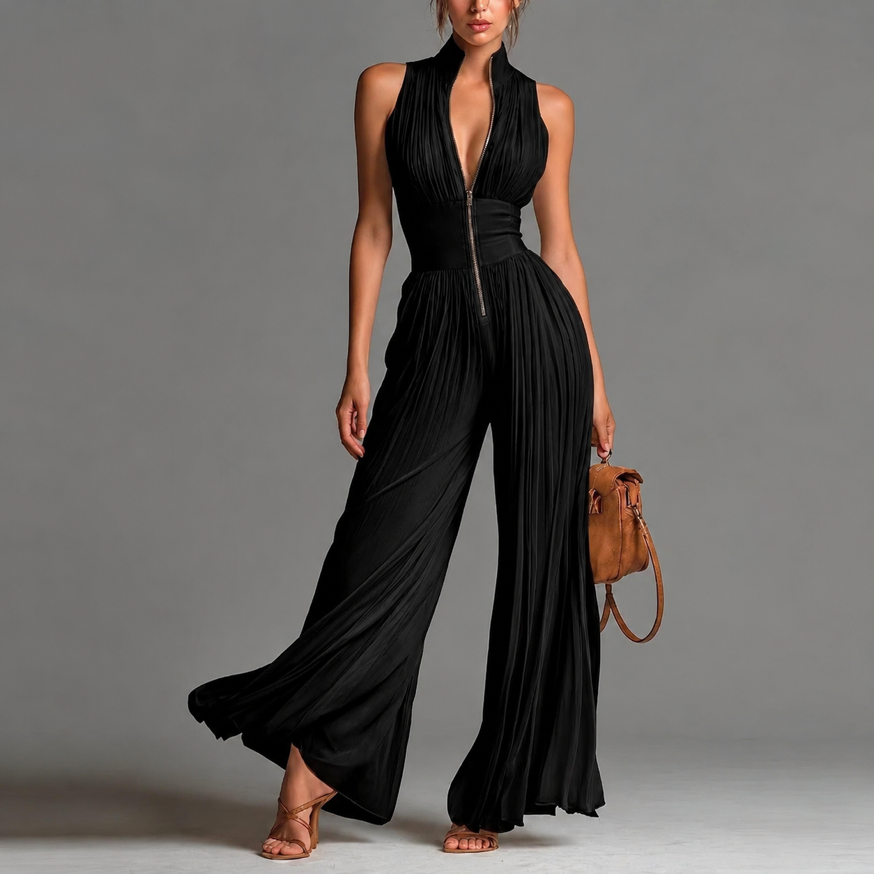 Mono plisado elegante