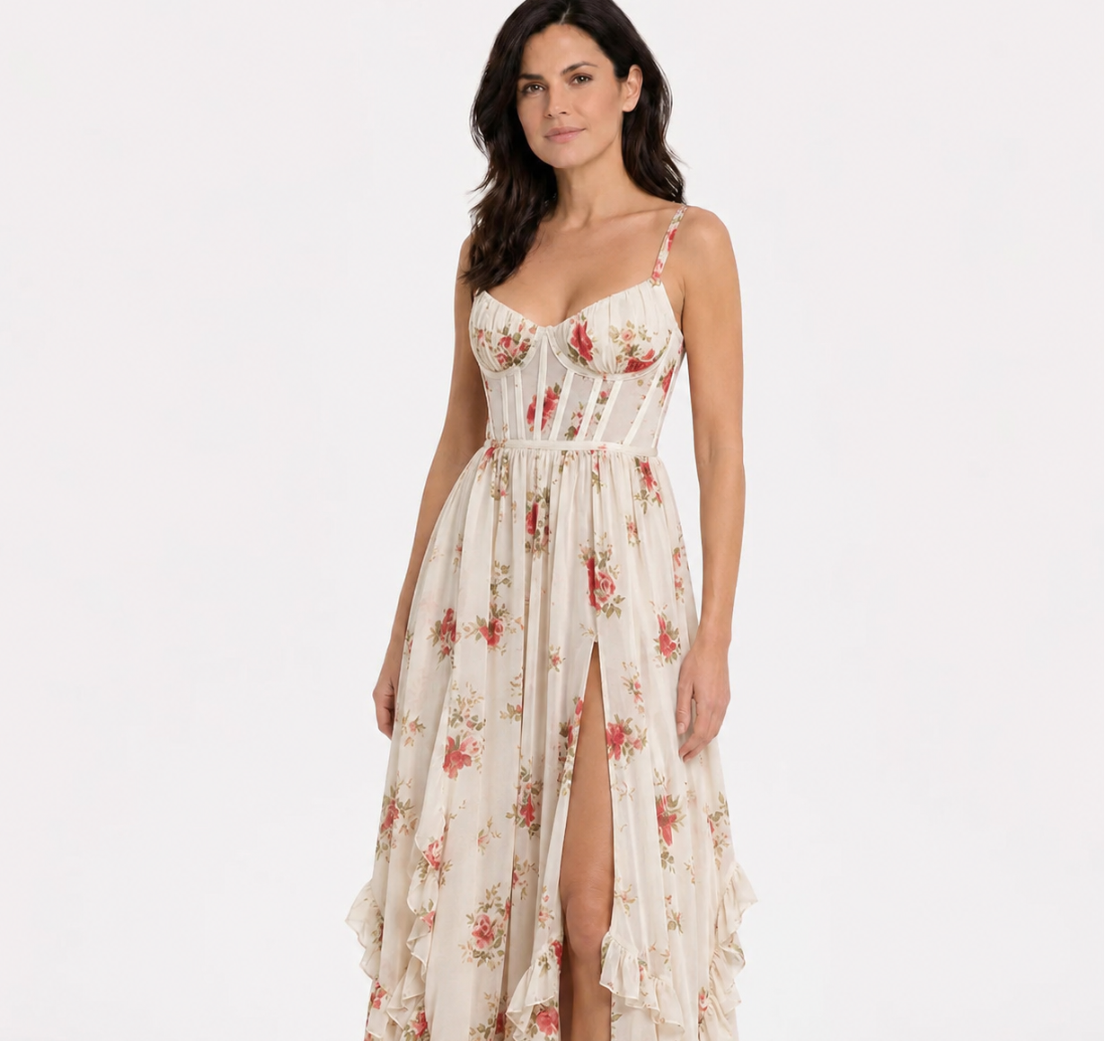 Valeria™ | Vestido romántico con estampado floral