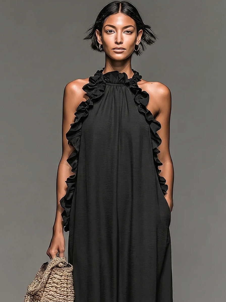 Vega | Vestido largo con bolsillos