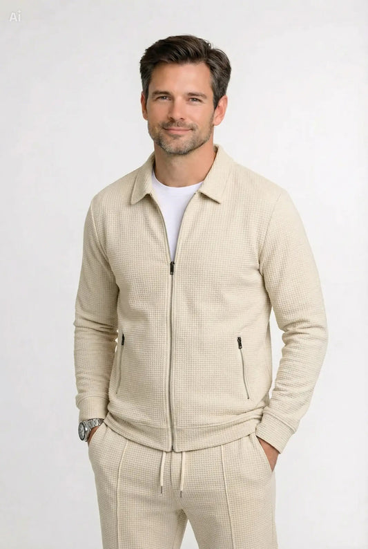 Conjunto de chaqueta y pantalones moderno y elegante