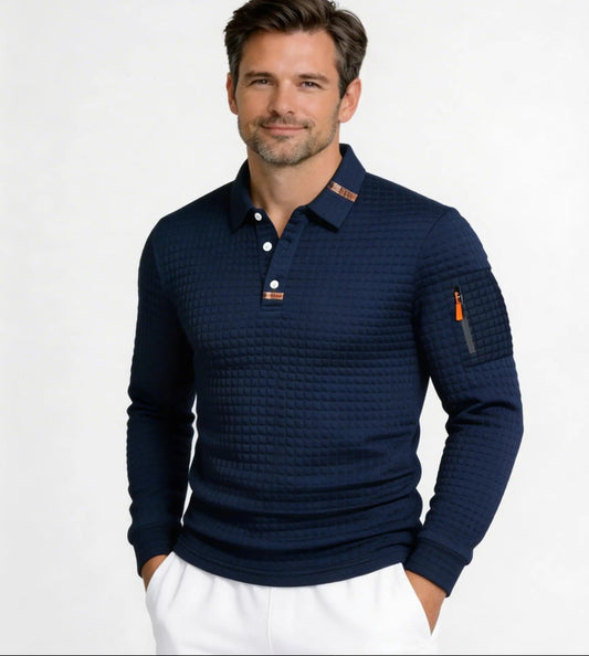 Juan - Polo elegante con bolsillo funcional en la manga para hombre