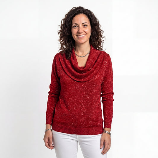 Natalia - Jersey cálido de cuello suave y elegante para mujer