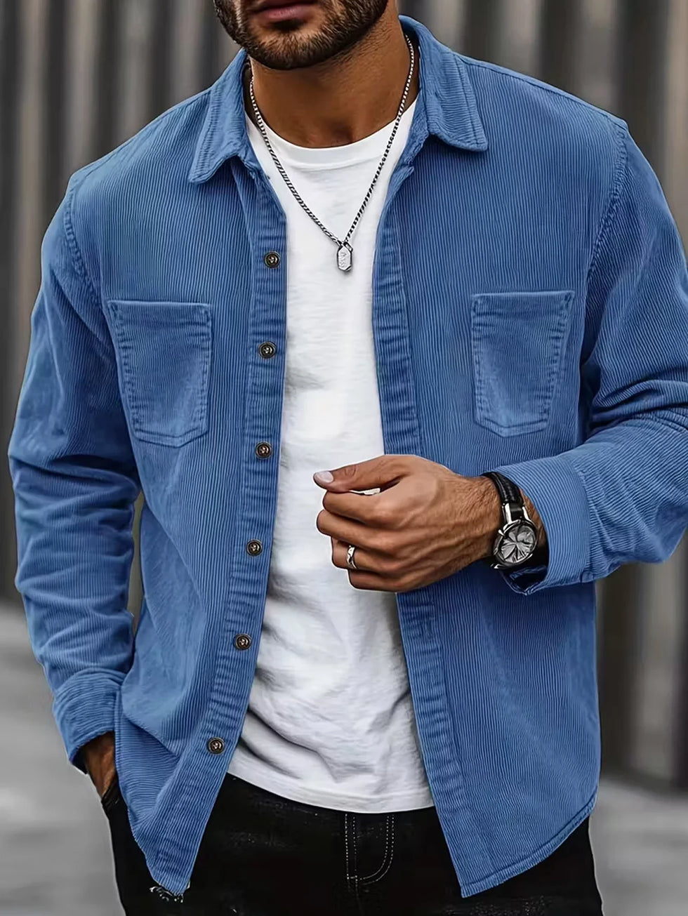 ALEJANDRO – Camisa Overshirt de Pana