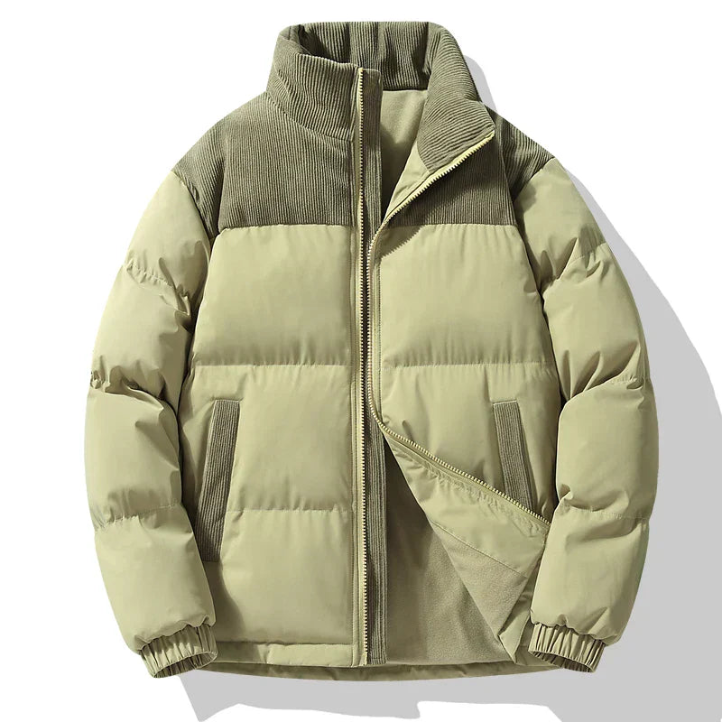 Chaqueta con paneles de pana