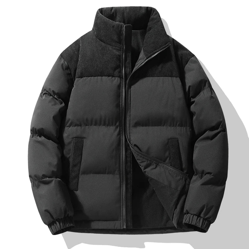 Chaqueta con paneles de pana