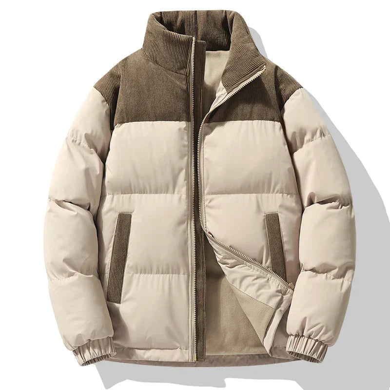 Chaqueta con paneles de pana