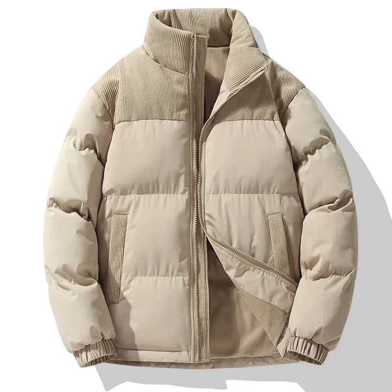 Chaqueta con paneles de pana