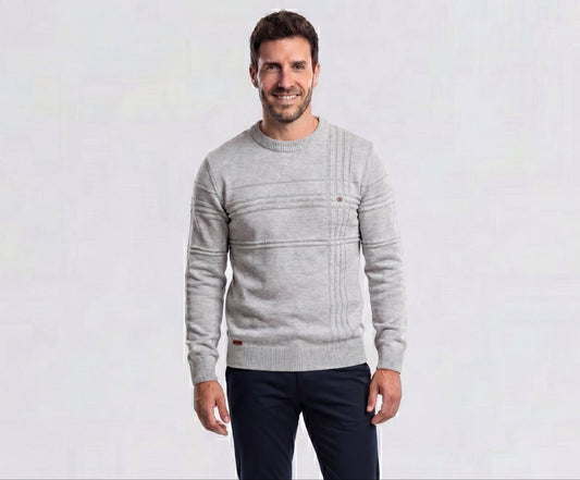 Jersey elegante con estampado a cuadros