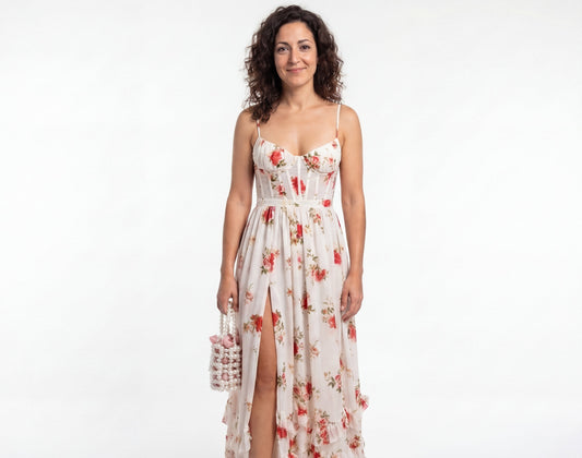 Valeria™ | Vestido romántico con estampado floral