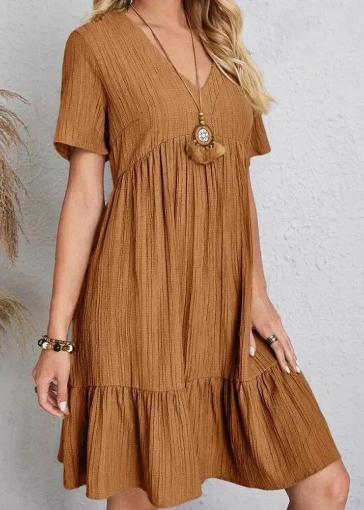 Claudia - Vestido elegante que disimula el vientre