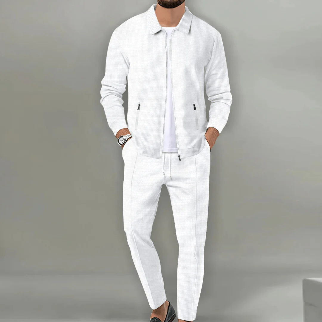 Conjunto de chaqueta y pantalones moderno y elegante