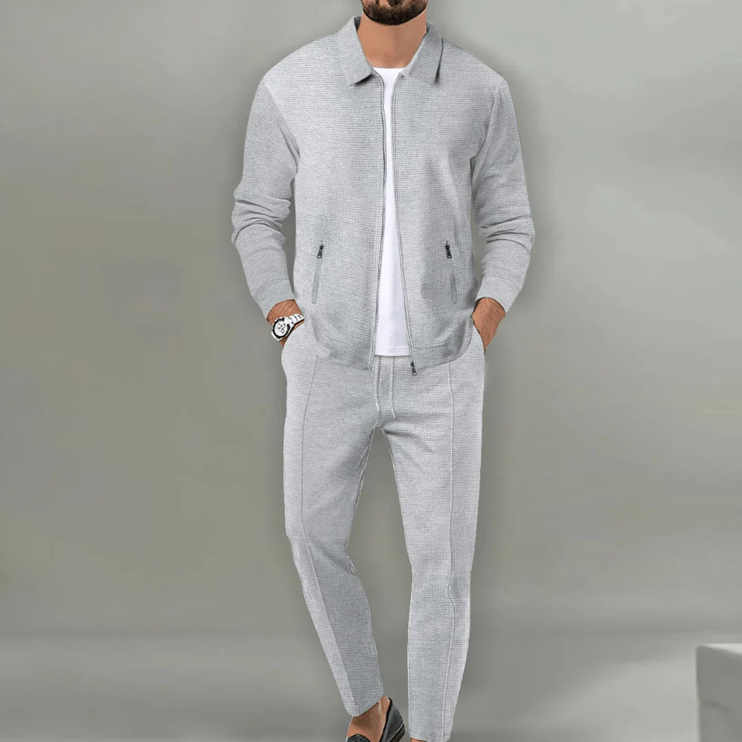 Conjunto de chaqueta y pantalones moderno y elegante