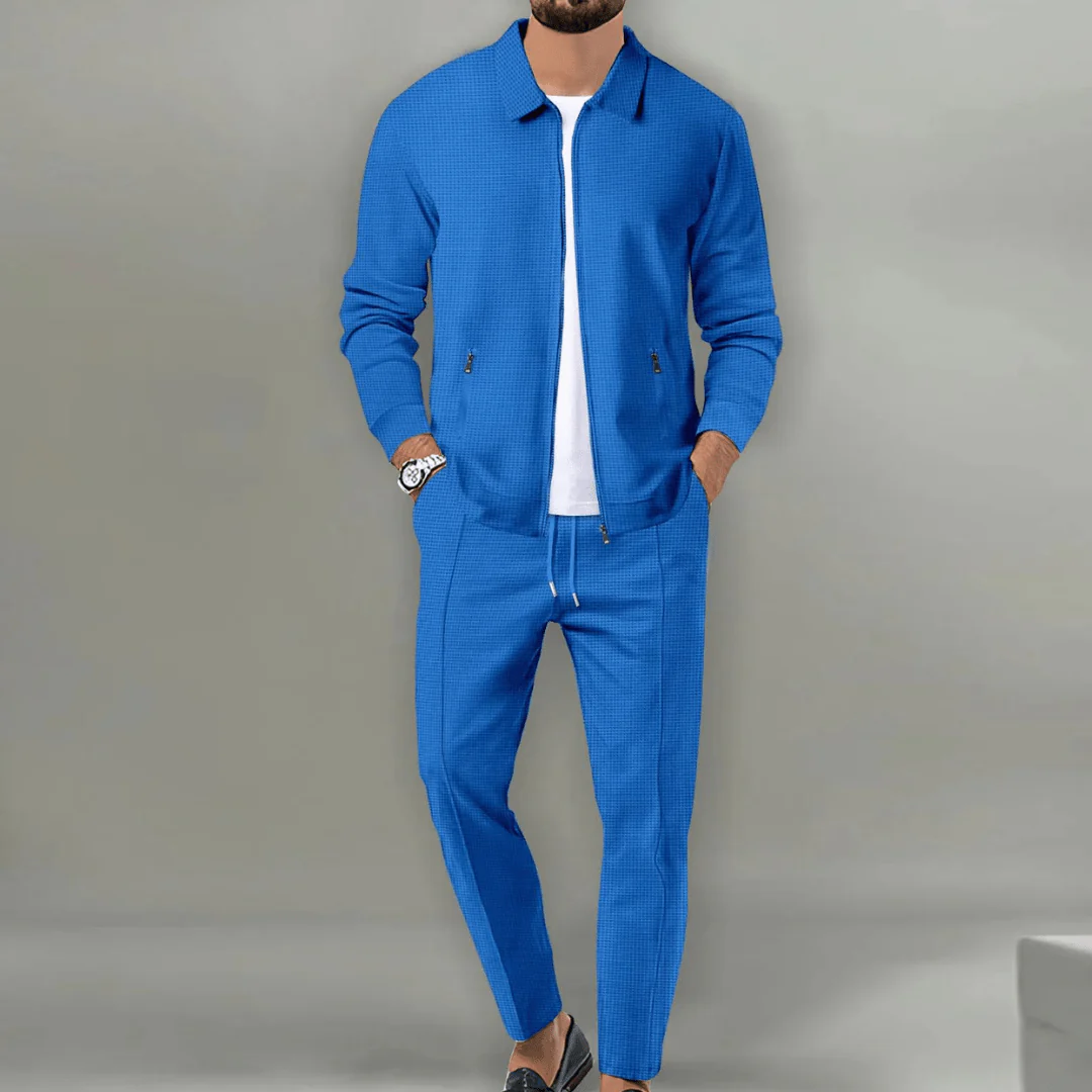 Conjunto de chaqueta y pantalones moderno y elegante